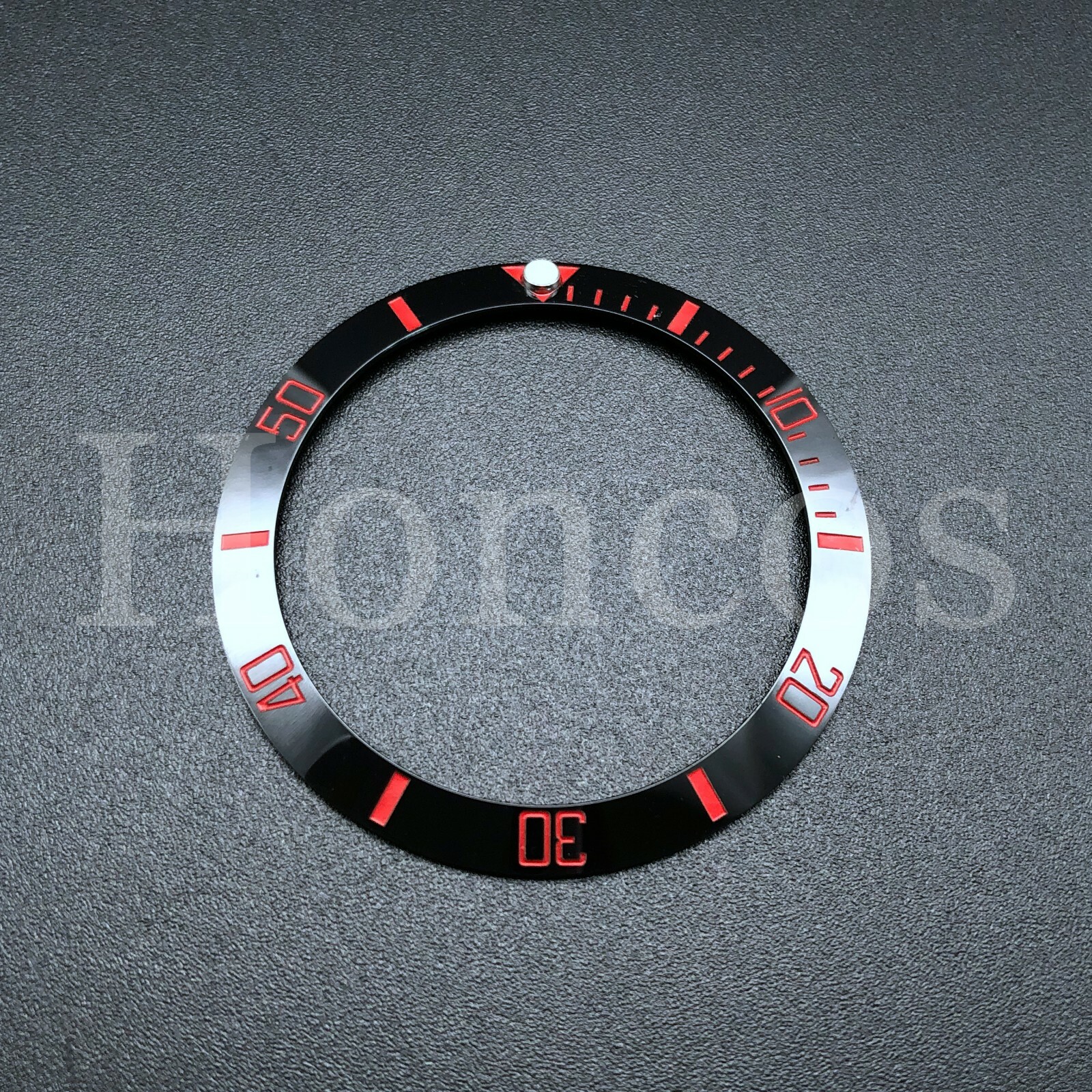 38 MM Watch Ceramic Bezel Insert Ring Loop For SUB 116610 16610 Custom Red