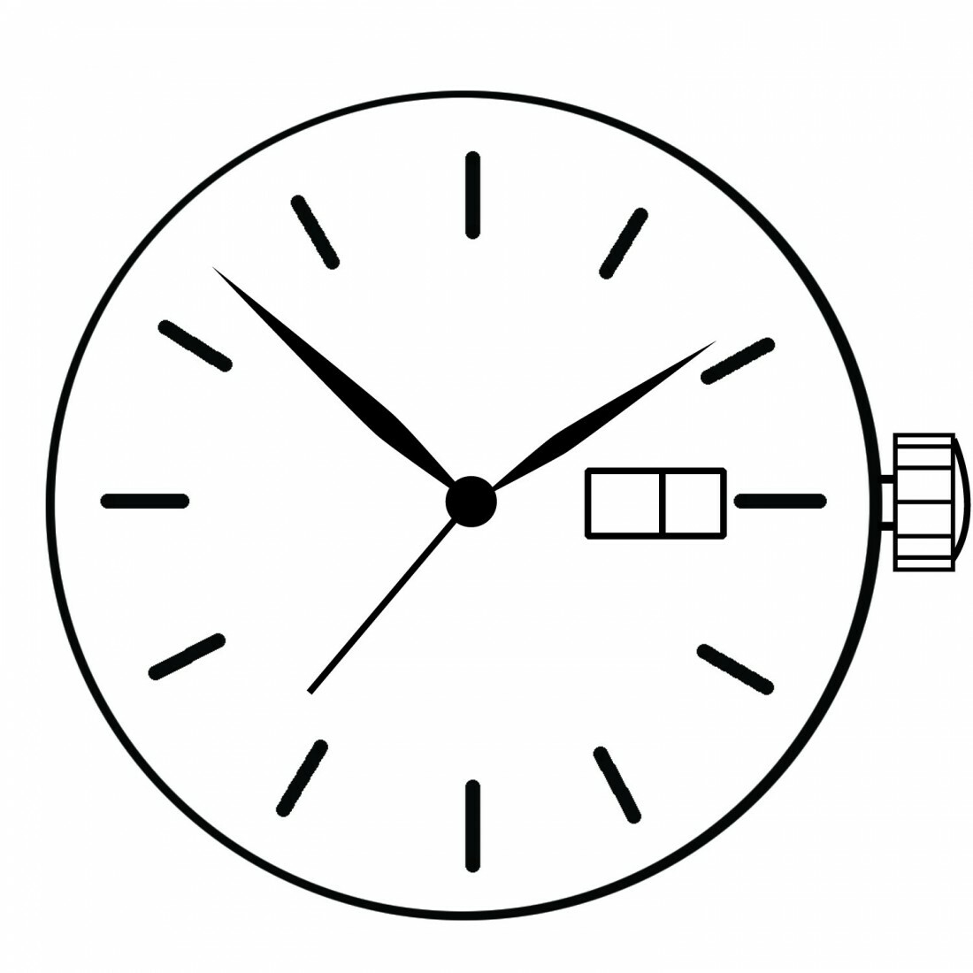 Hattori Epson TMI VJ23 VJ23B Watch Quartz Movement Japan Made
