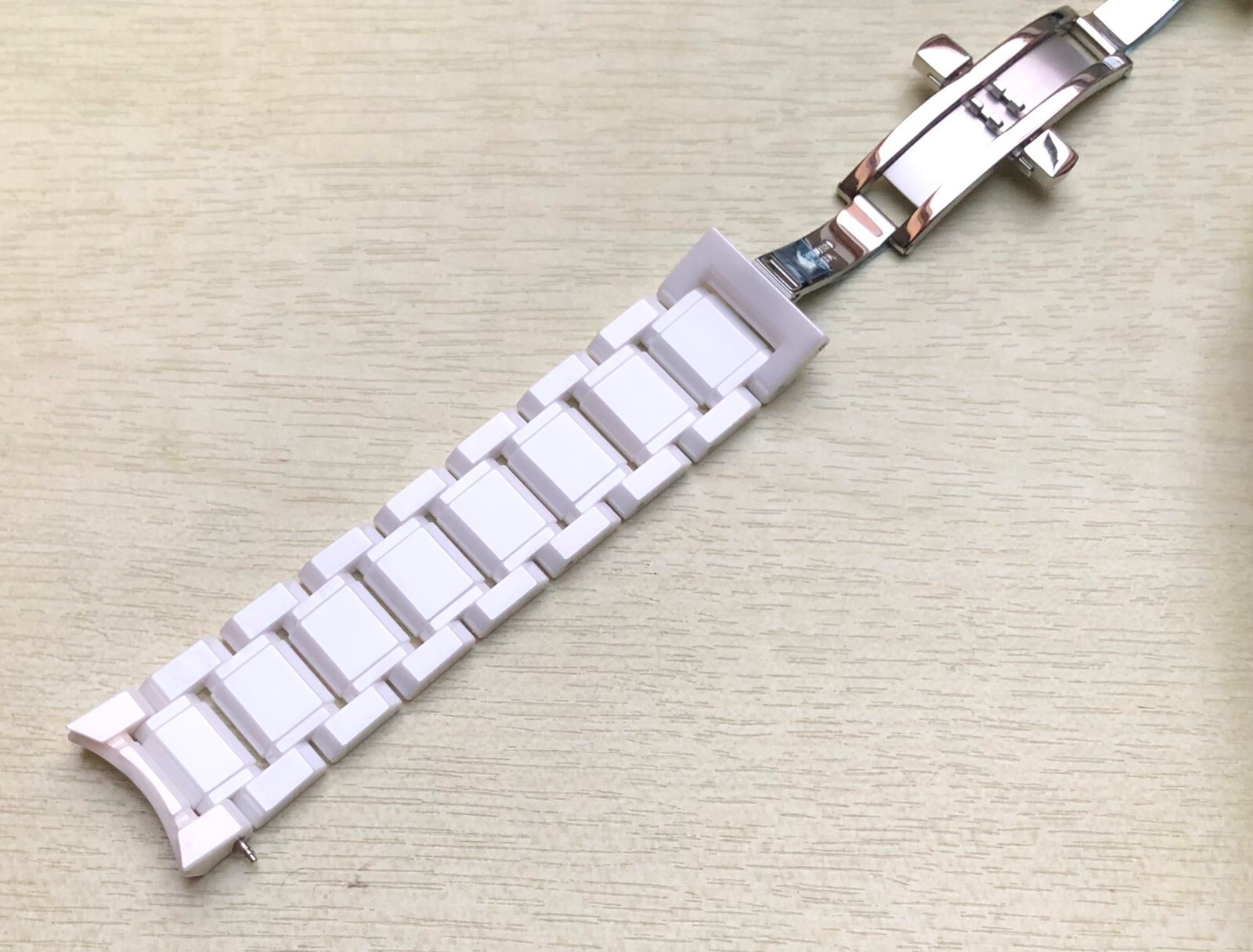 White CERAMIC Strap Fits Burberry Watch BU9080 Bracelet/Band/Link