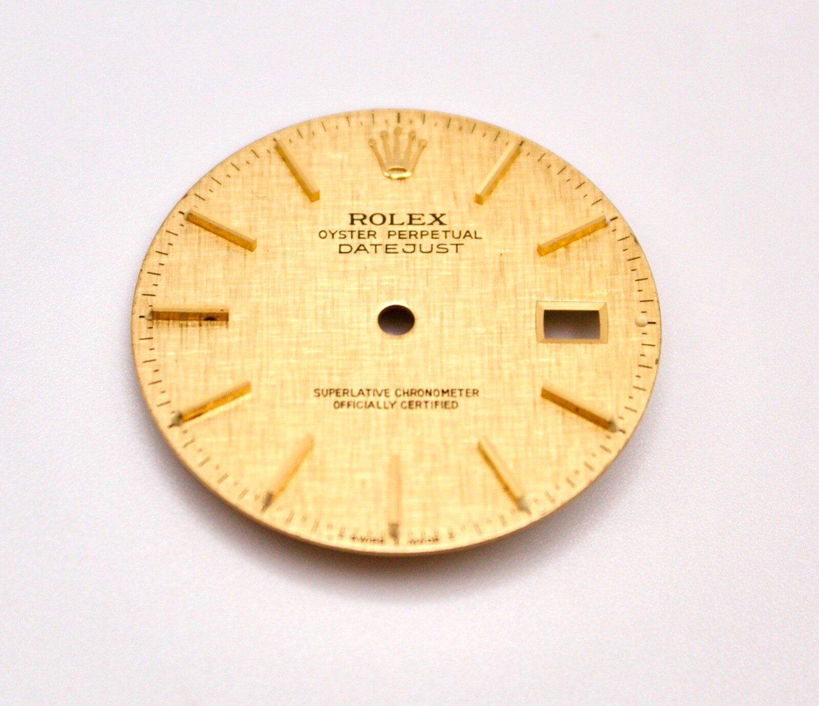 Rolex Dial 36mm Datejust Champagne TT YG Linen w Date 16233/16263/16203/16013