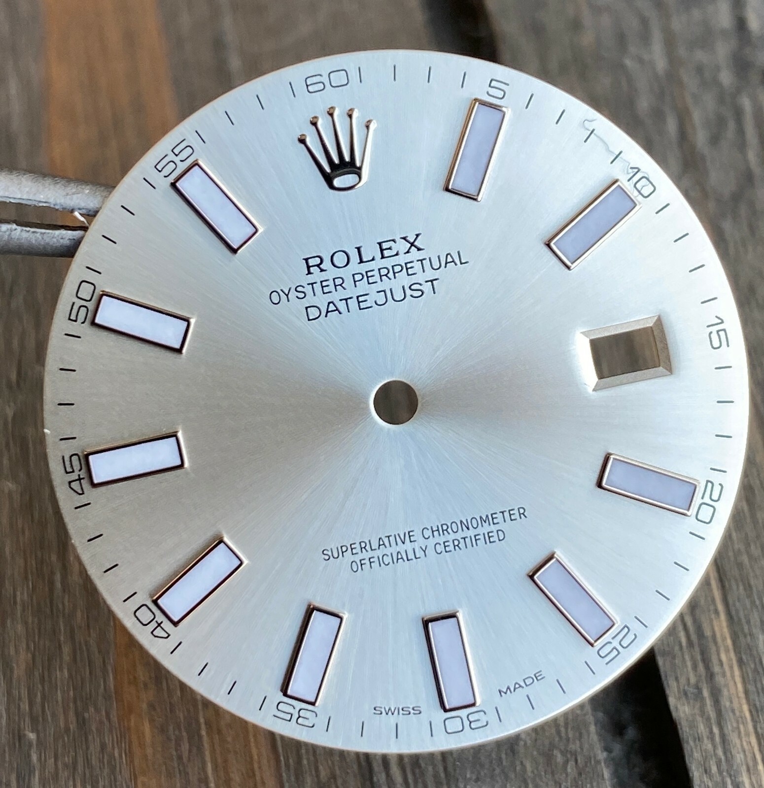 Rolex Datejust II Steel Silver Index Luminous Dial 41mm 116300 116334