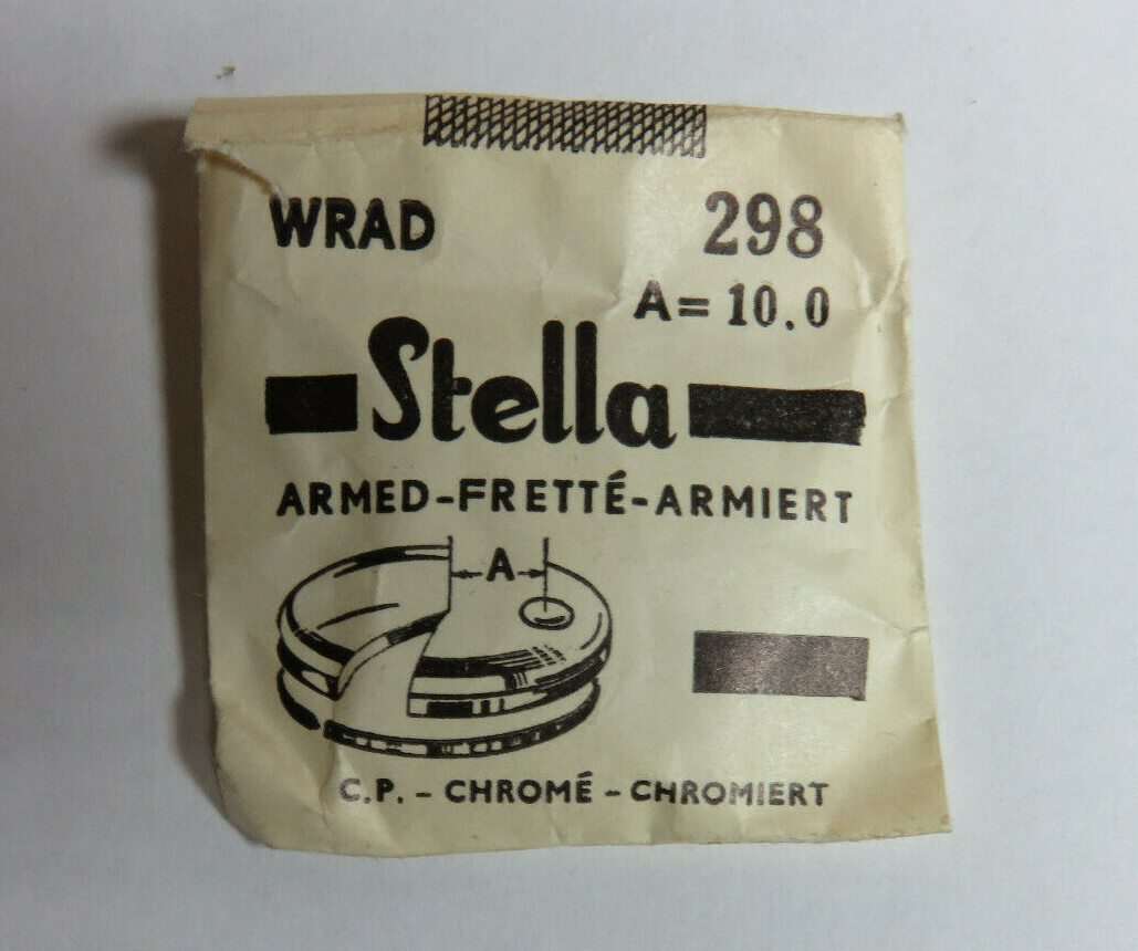 STELLA WRAD 298 Watch Crystal A=10.0mm Date Window Armed NOS