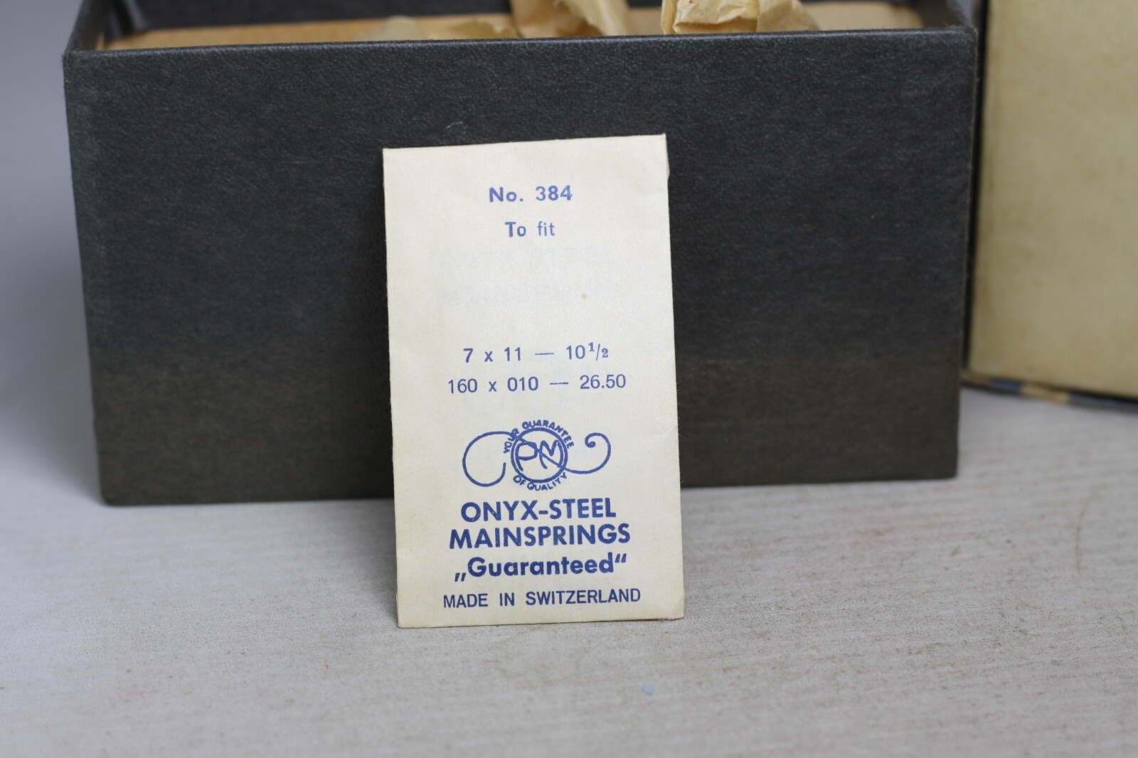 onyx-steel Mainspring No.384 7x11x10 1/2 17q