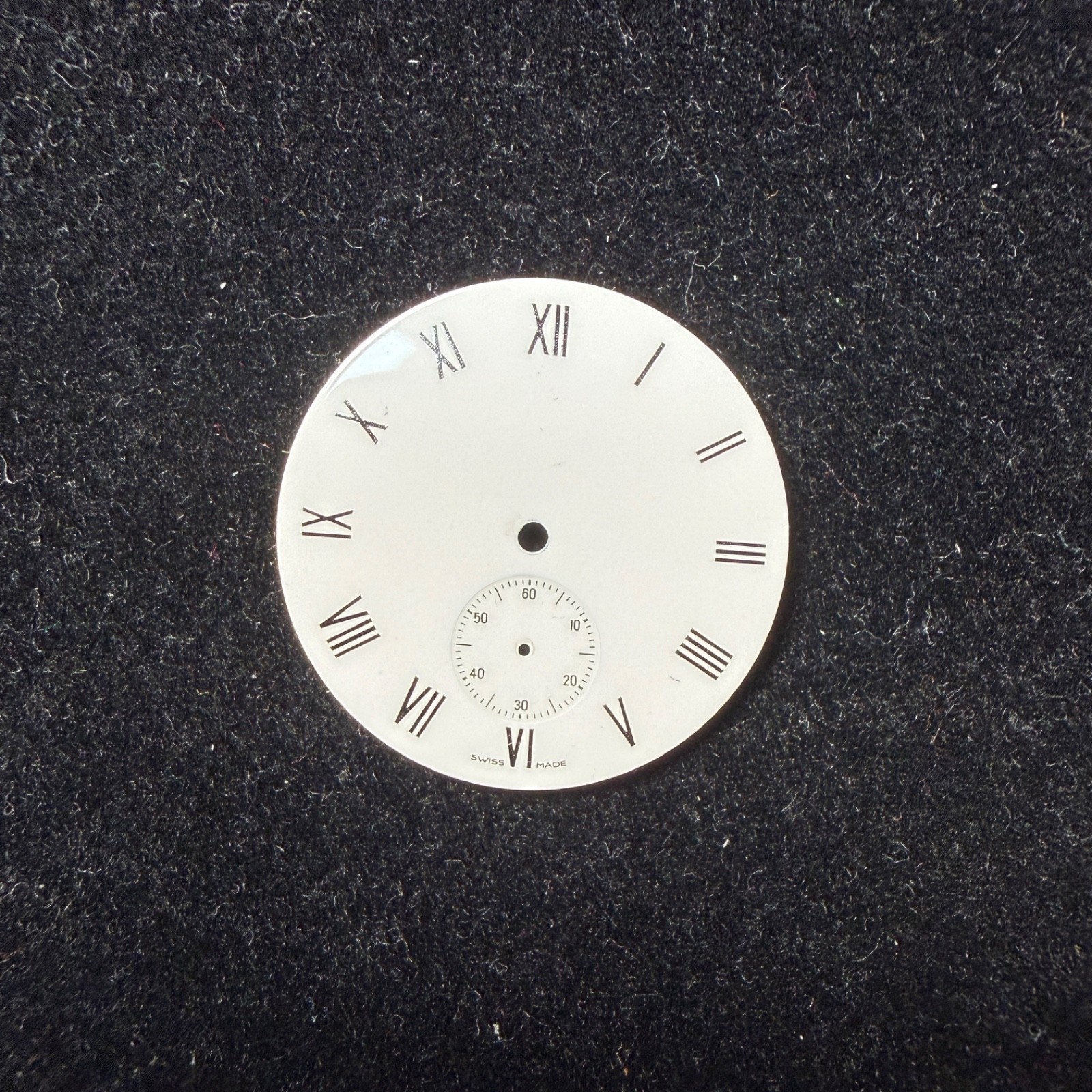 Anonymous Ceramic 29mm Small Seconds Dial for Wristwatch or Pocket