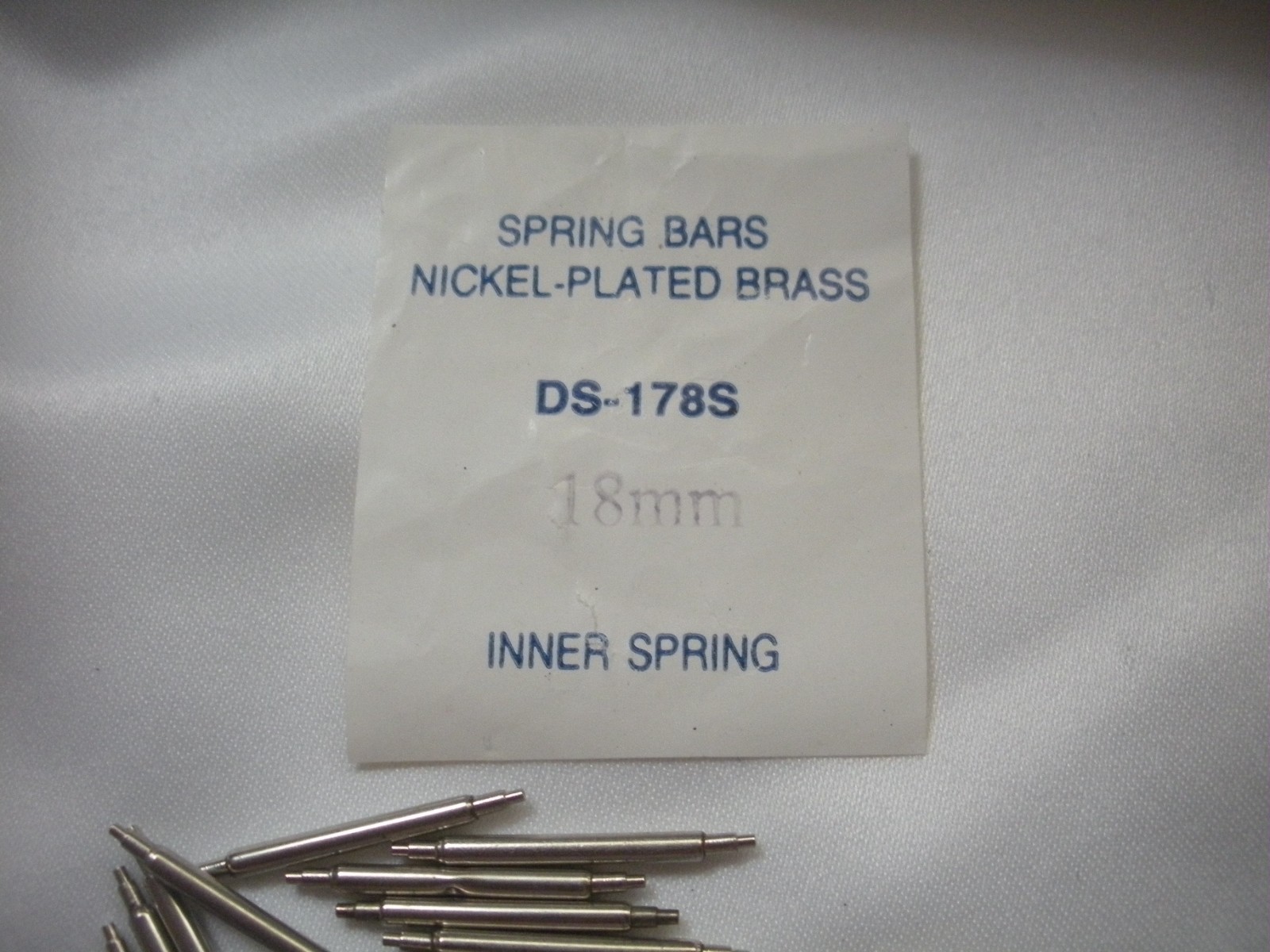 Watch Spring Bars 18mm Nickle-Plated Brass 29 Pc