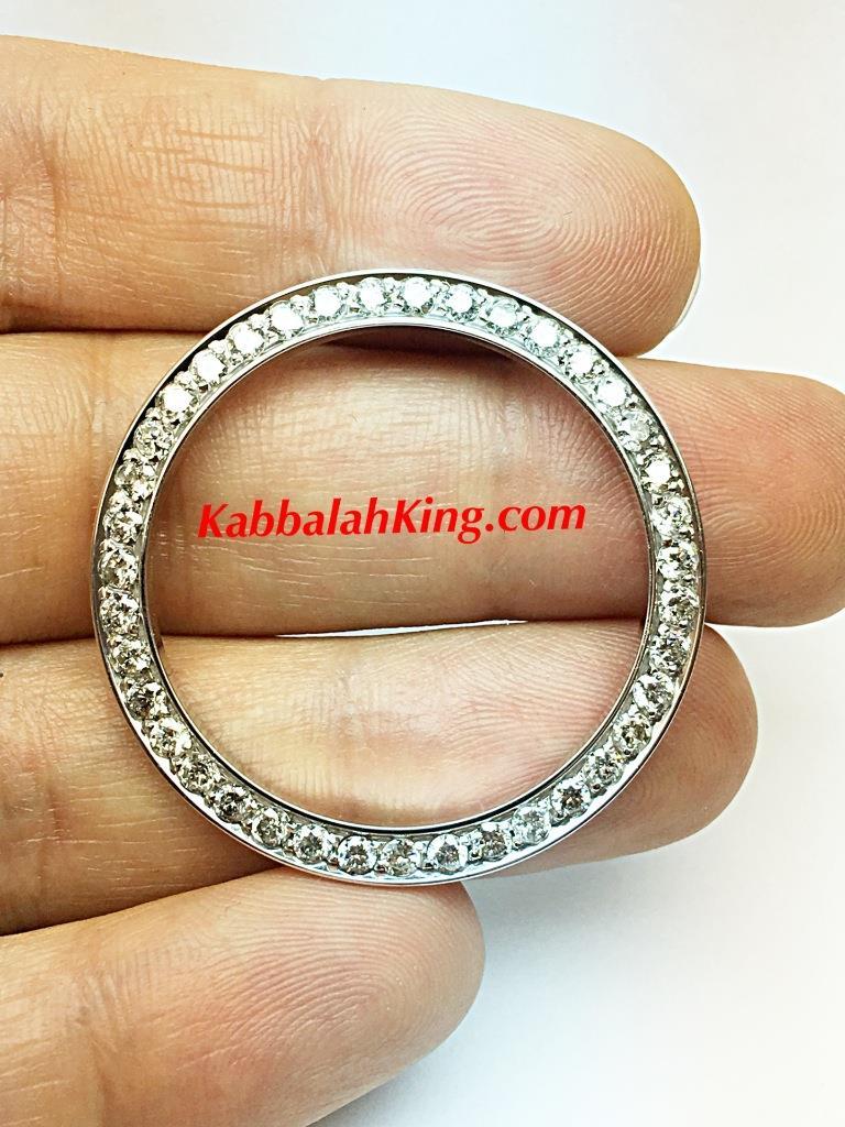 3.00ct Natural White Diamonds Stainless 36mm Rolex Diamond Aftermarket Bezel