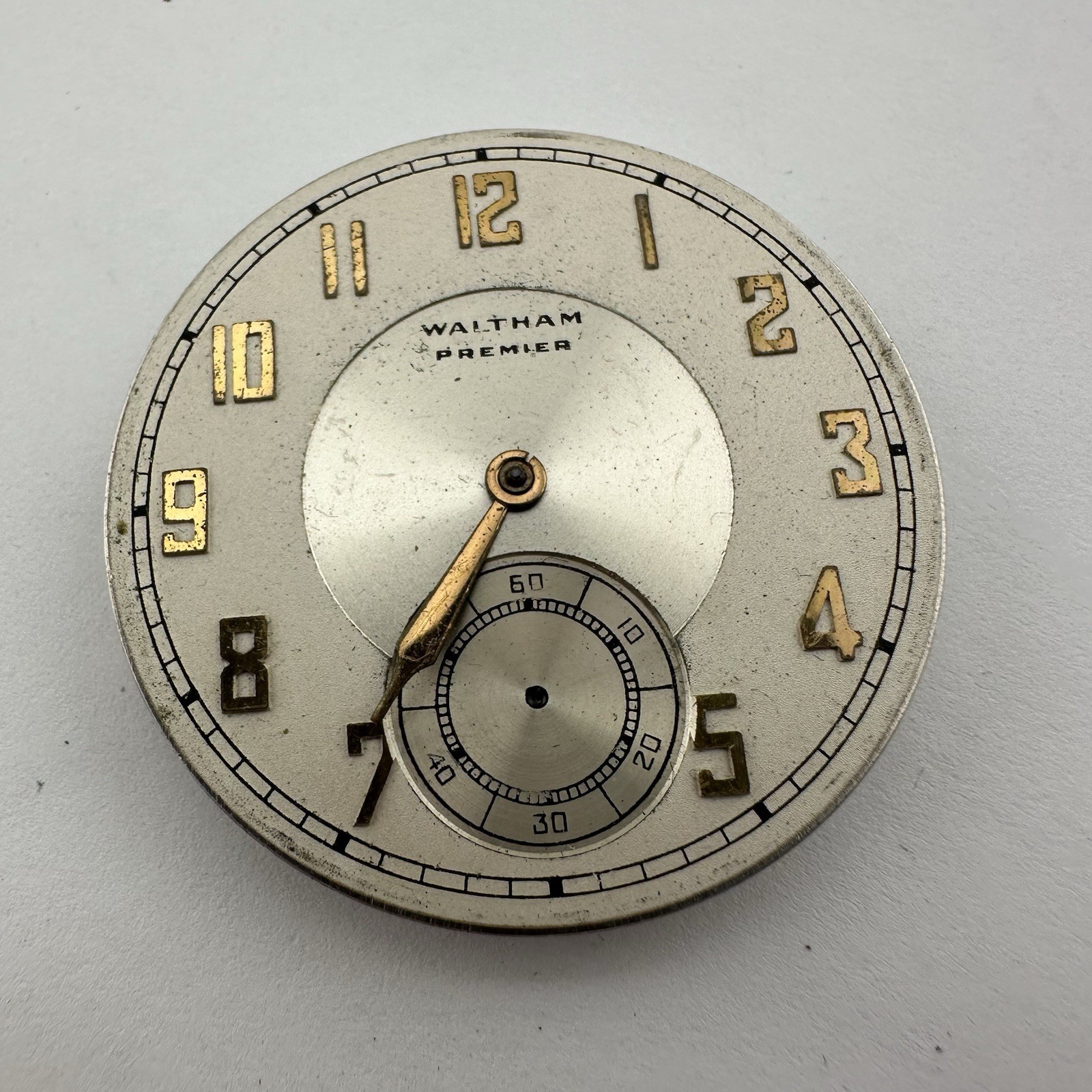 Waltham Premier Colonial 12 Size | 17j Movement – For Parts