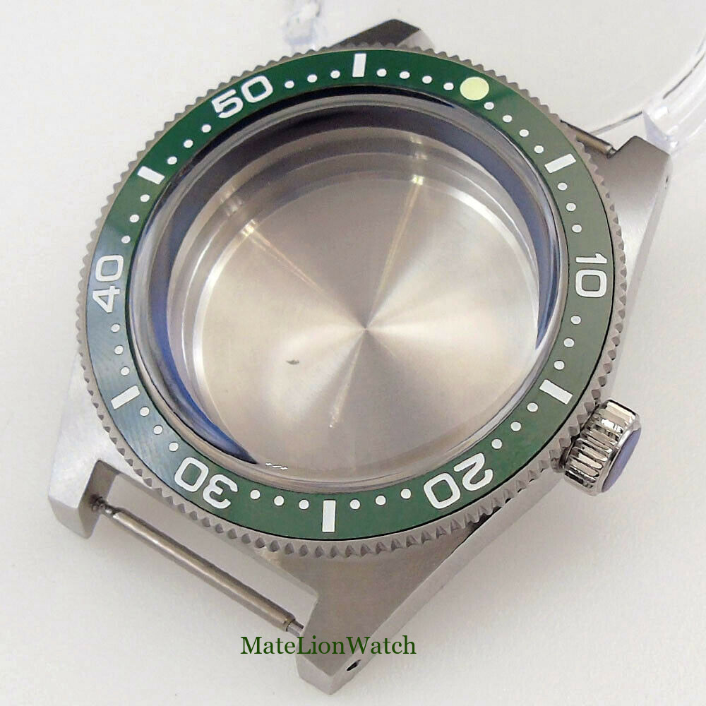 300m Diver Watch Case Fit NH35 ETA2824 PT5000 Domed Sapphire Crystal AR Coating