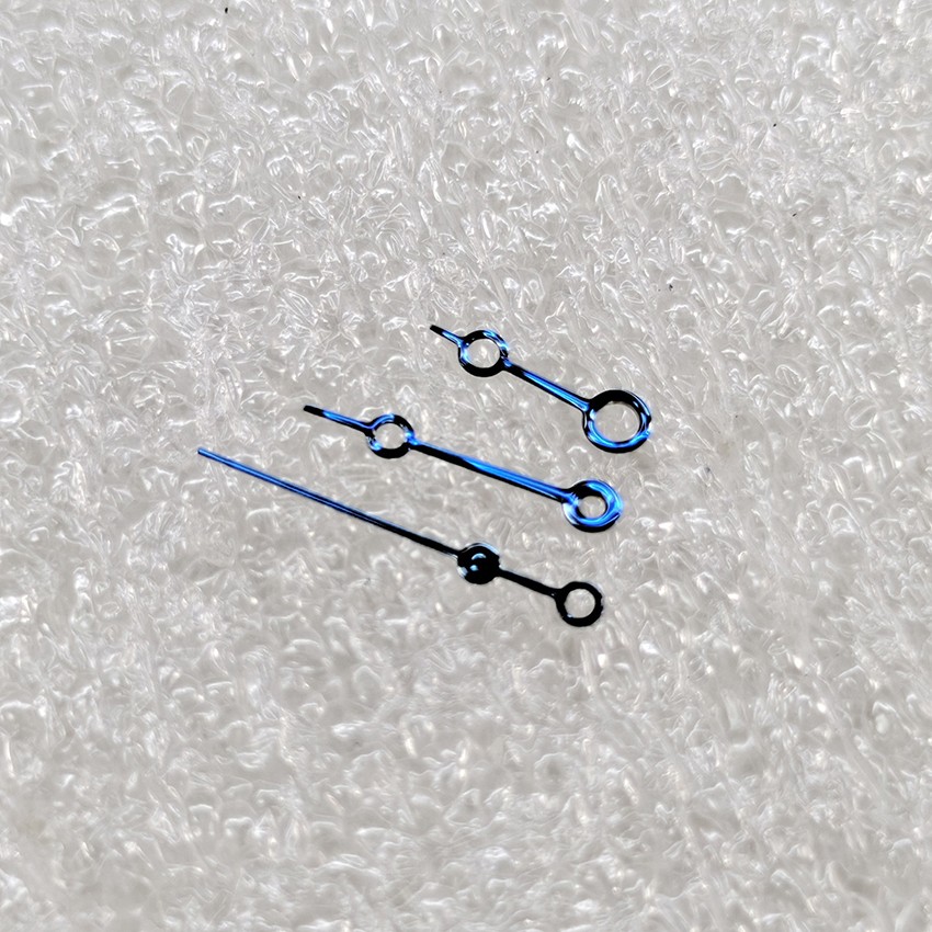 Watch Hands Set Black/Blue/Silver Hand Compatible with NH35/NH36/4R/7S Movement