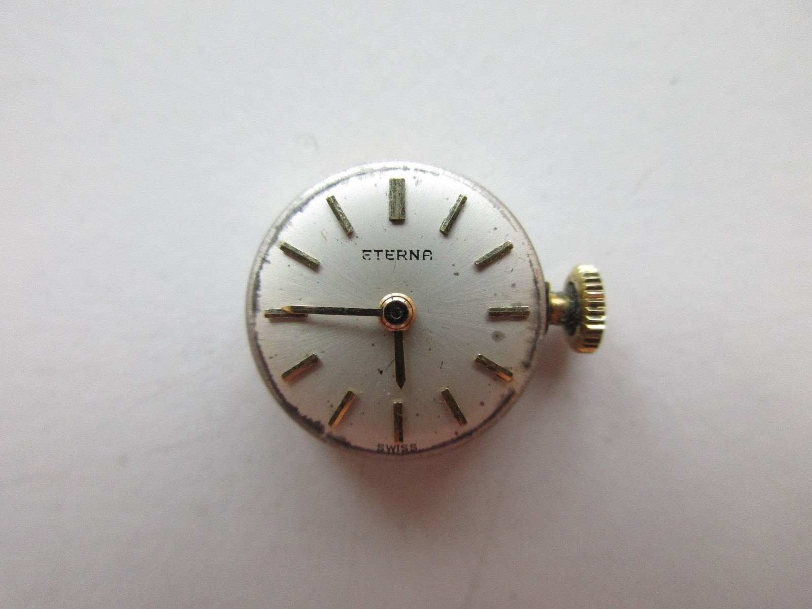 Eterna cal. 1418U Swiss vintage watch movement – running