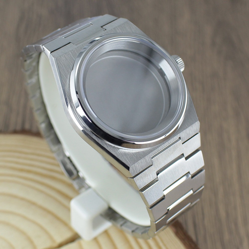 41mm Stainless Watch Case Sapphire for NH34 NH35 NH36 Movement 28.5mm Dial Parts