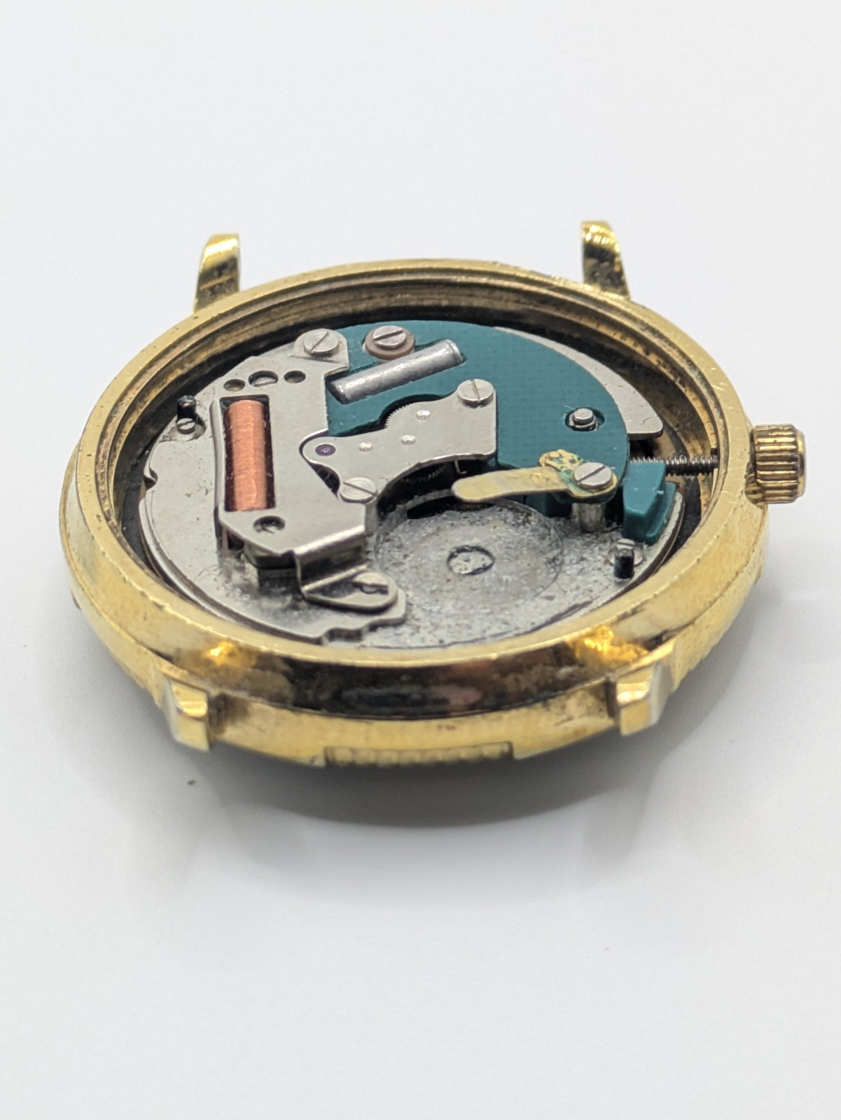 Sekonda HP 6881 Quartz Date Watch Head No Strap Case Back Parts Repair
