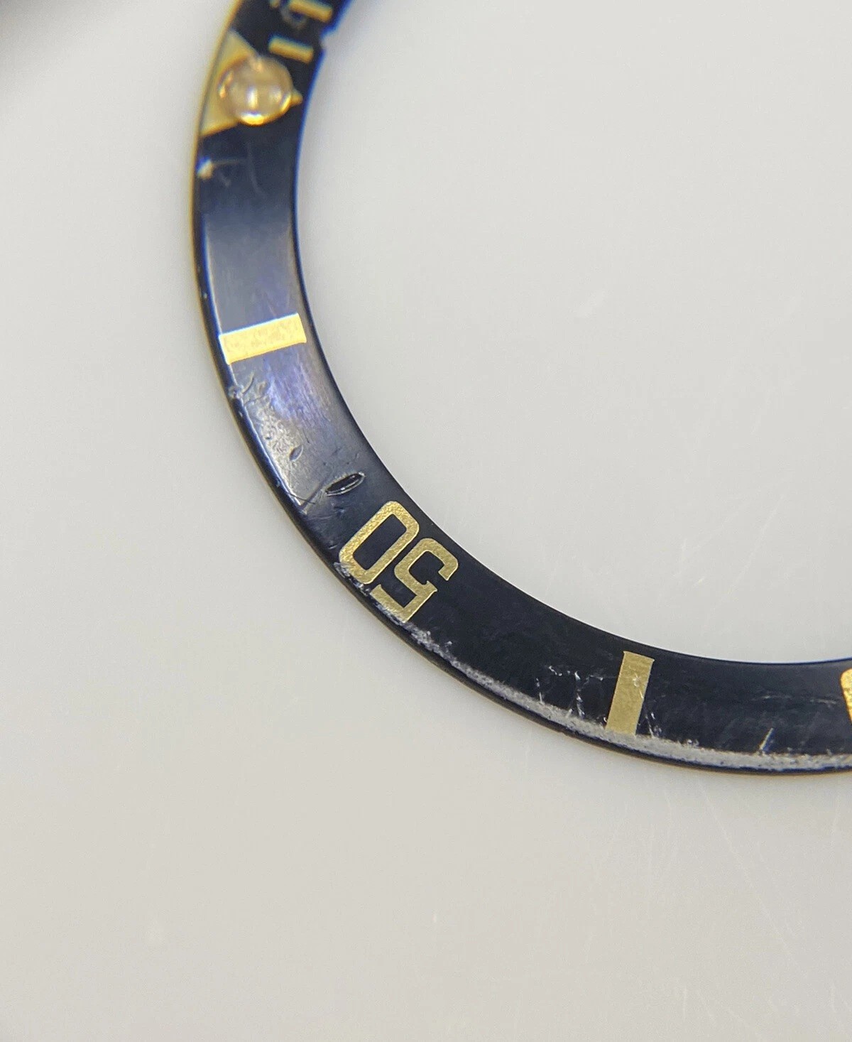 ROLEX SUBMARINER Ref.16803 16808 16613 16618 Original Bezel Disc Tritium pearl