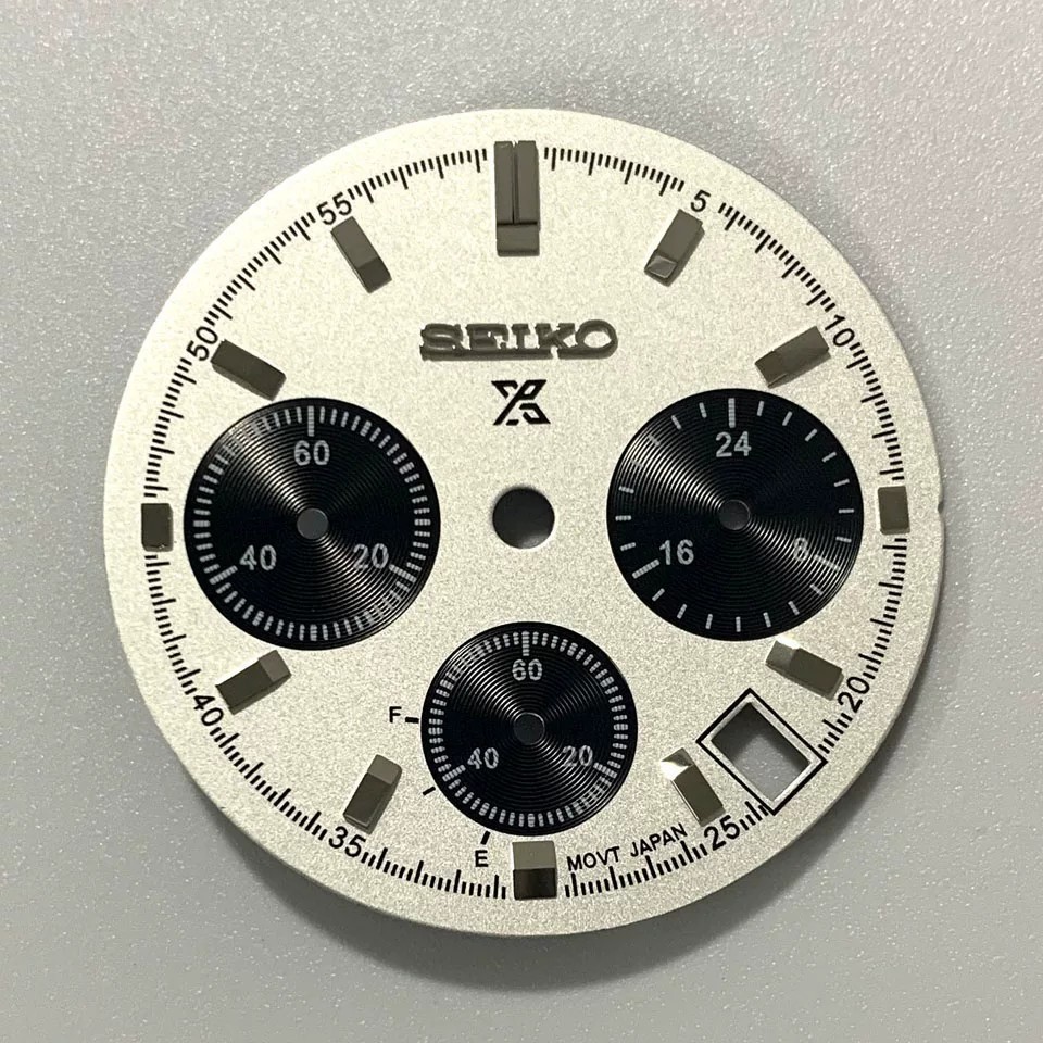 29.5mm Multifunctional Watch Dial Green Luminous for VK63 Movement Accessories