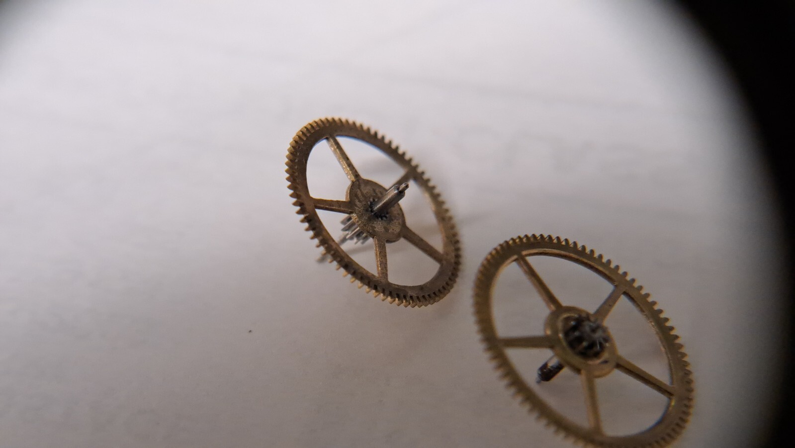Valjoux cal 24 WHEELS x 2 (second wheel and great wheel?) -Wakmann Breitling Mil