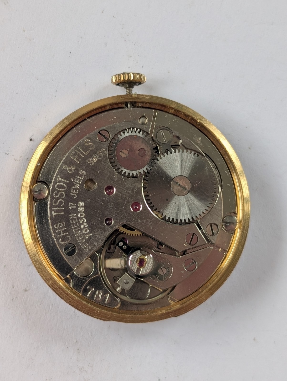 Vintage Tissot 781-1 Mechanical Watch Movement (Runs)