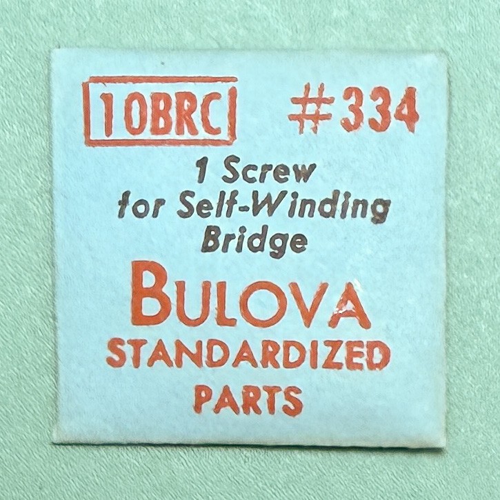 Gen Bulova Part 334 Auto Bridge Screw 10BRC 10CMC 10CSC 8BBA 9AR 9ARC 9AS 137