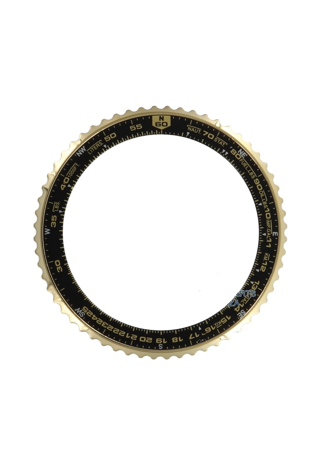 Seiko SNA414 bezel for 7T62-0EB0 Flight Master Part 85933744 New