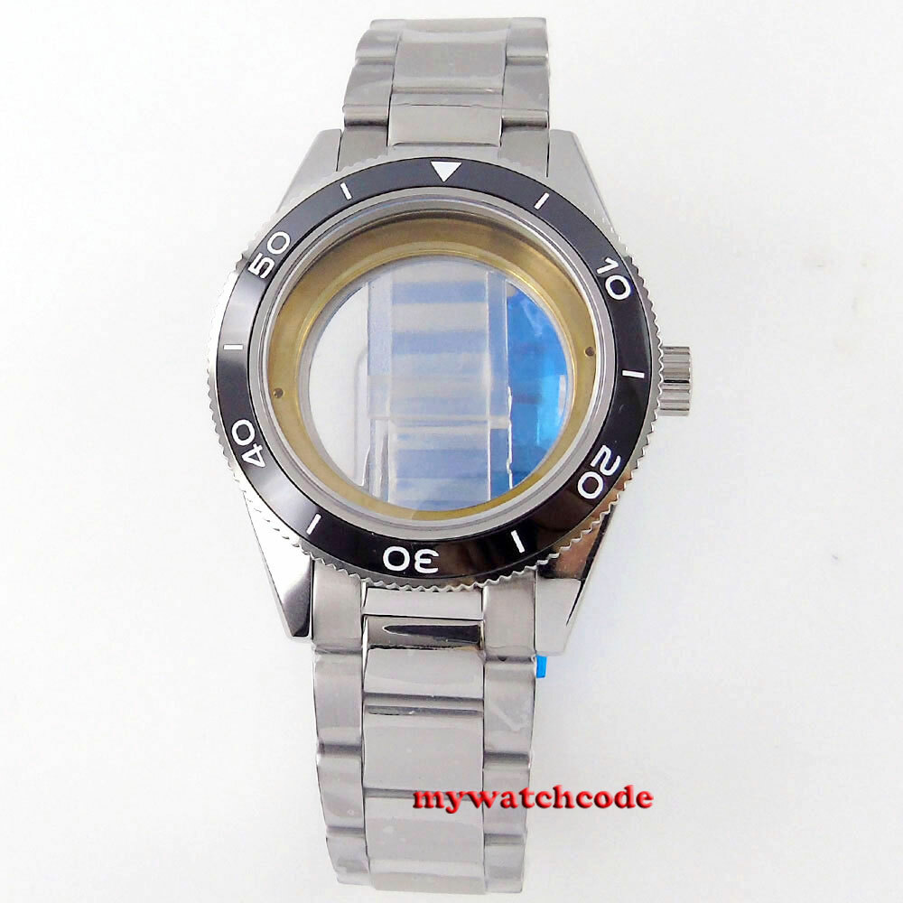 10atm 41mm ceramic bezel sapphire glass Watch Case fit for NH35 NH36 miyota 8215