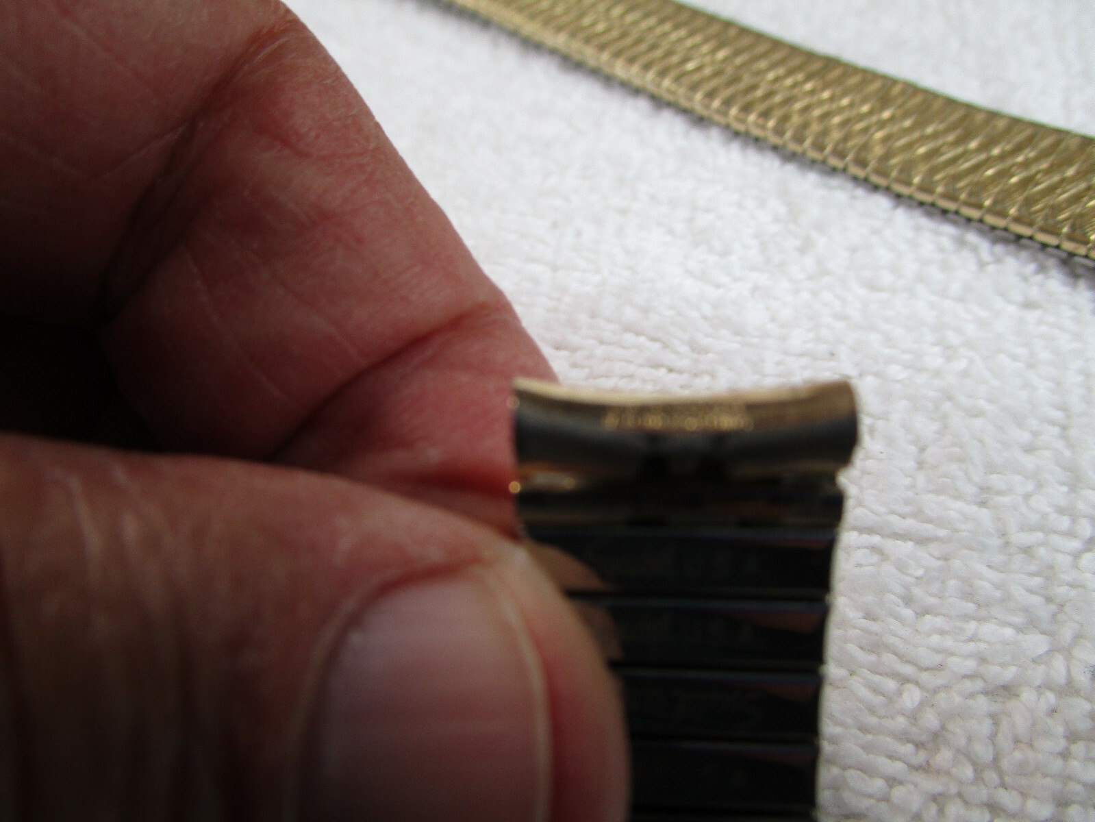 3 Lot Gold Watch Bands (See description for details) 160-54-50