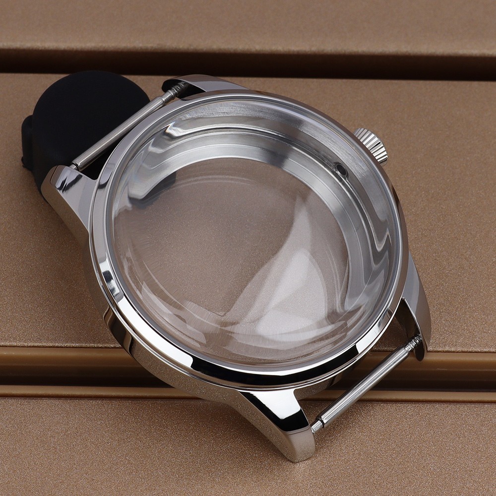 For Seiko NH34 35 36 38 Movement 40.6mm/33mm Silver Watch Cases 316L Stainless