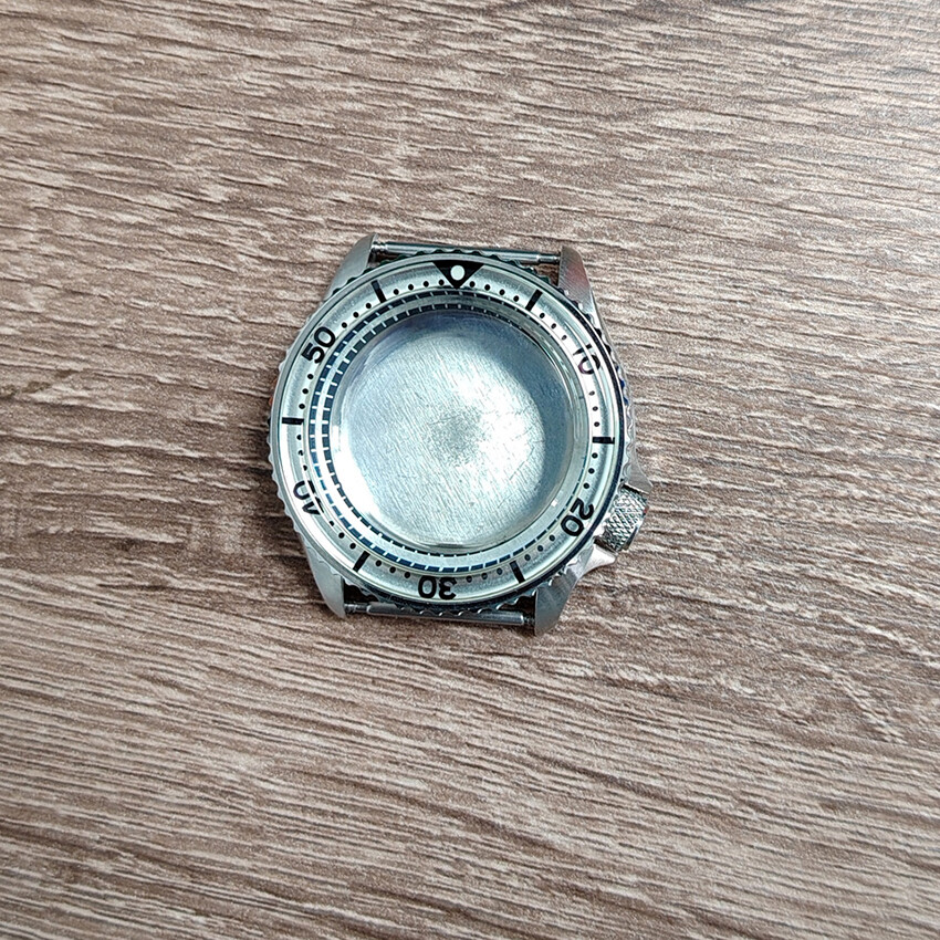 42MM 316 Steel Watch Case Resin Bezel Mineral for SKX007 for NH35/36/4R Movement