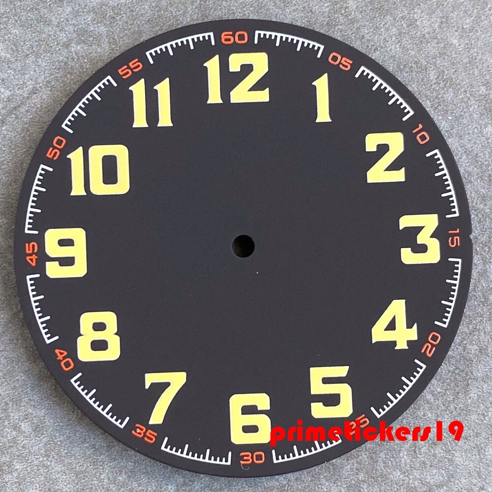 40.5mm Watch Dial Matte Face Hands Set Luminous Fit NH35 NH36 ETA2824 PT5000