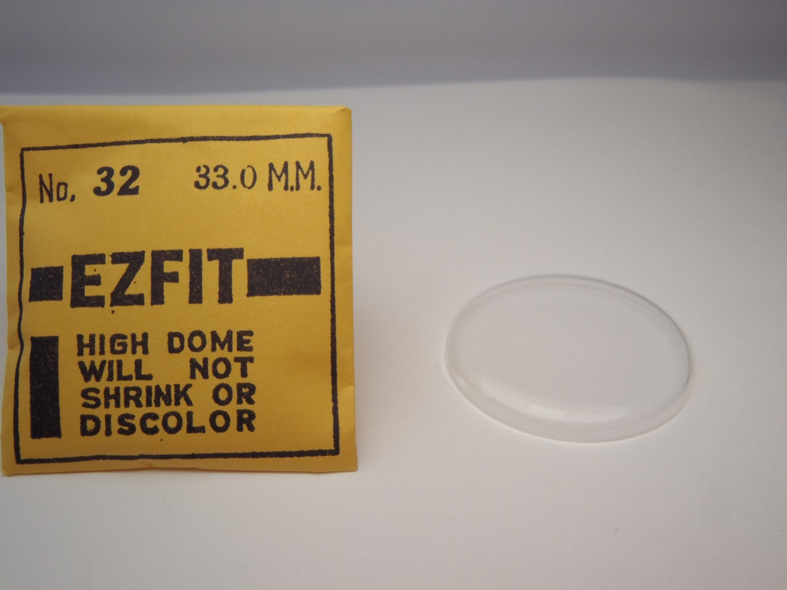 New Old Stock Hi Dome Plastic Watch Crystal No. 32 = 33.0 mm item crystal Lot 7