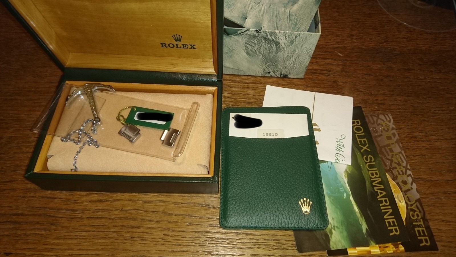 GENUINE FLAT 4 Rolex Bezel Insert 16610, 16800, 14060, 16613, 16618, 16660 16600
