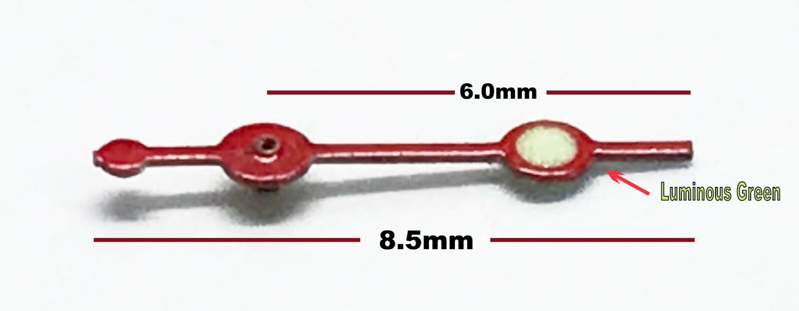 New Sub-Seconds watch hands repairs parts Red Green Luminous