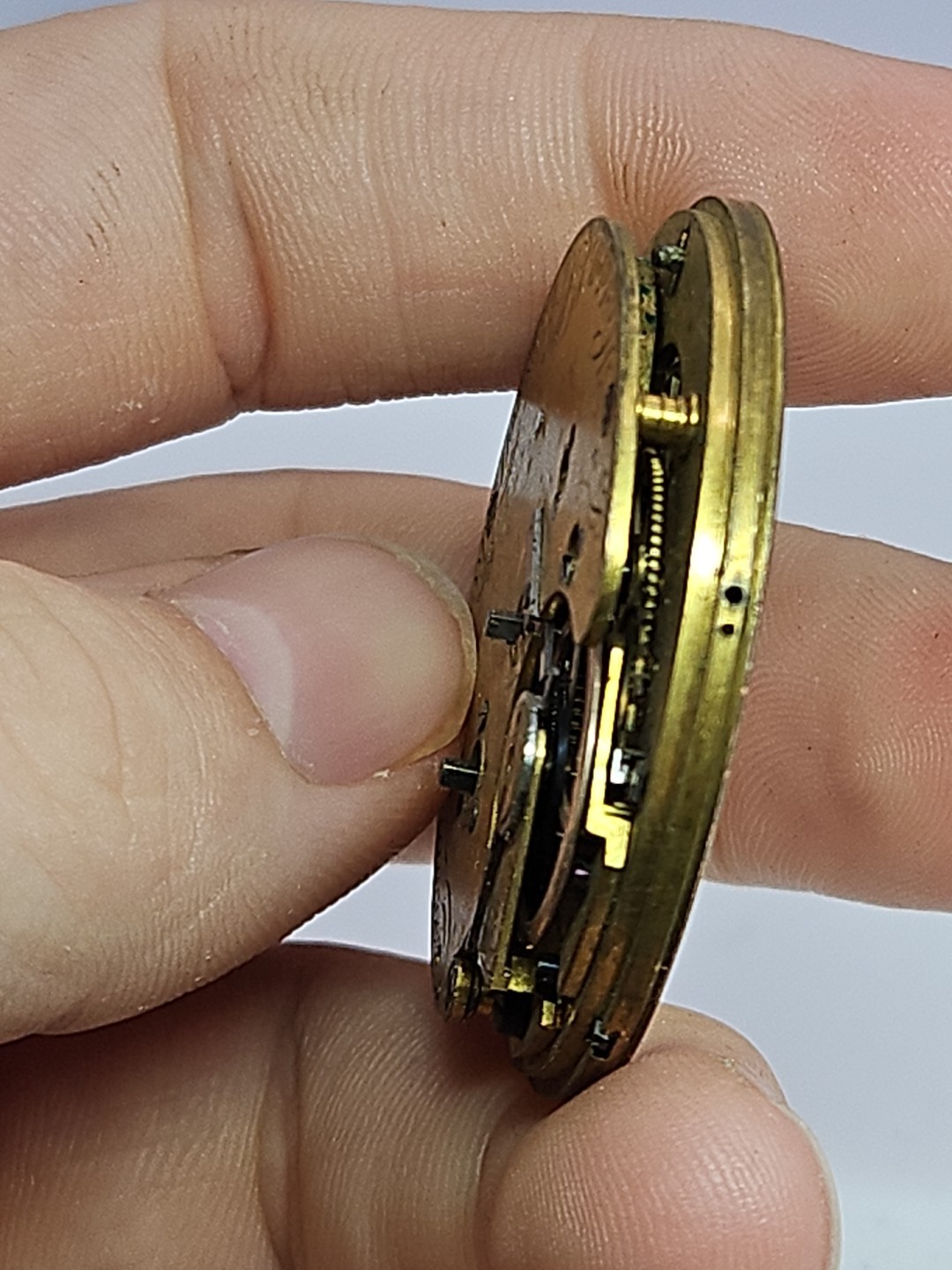 Antique James Hoddell London Pocket Watch Movement Parts Jas 42.29mm English