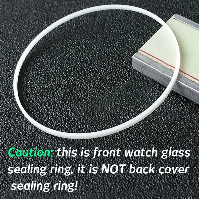 16-40mm White Height 0.8mm Thick 0.35mm Watch Crystal Waterproof Gasket Ring Kit