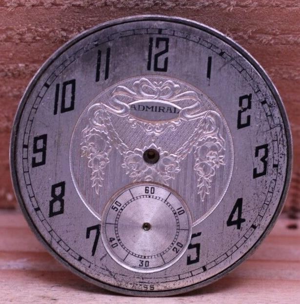 TACY WATCH Co. ADMIRAL SWISS POCKET WATCH MOVEMENT 6j REF. 759, 39.5mm (HW)
