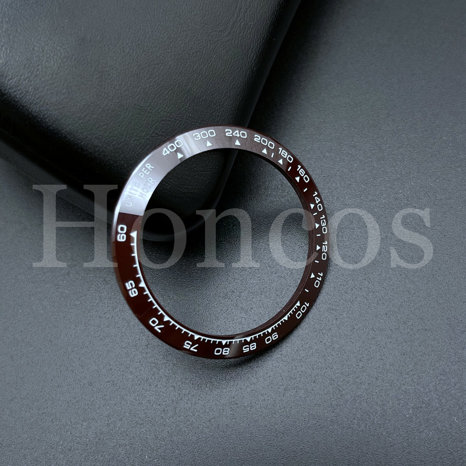 CERAMIC BEZEL FOR ROLEX DAYTONA 16500 16520 116500 116520 BROWN W/WHITE ENGRAVED