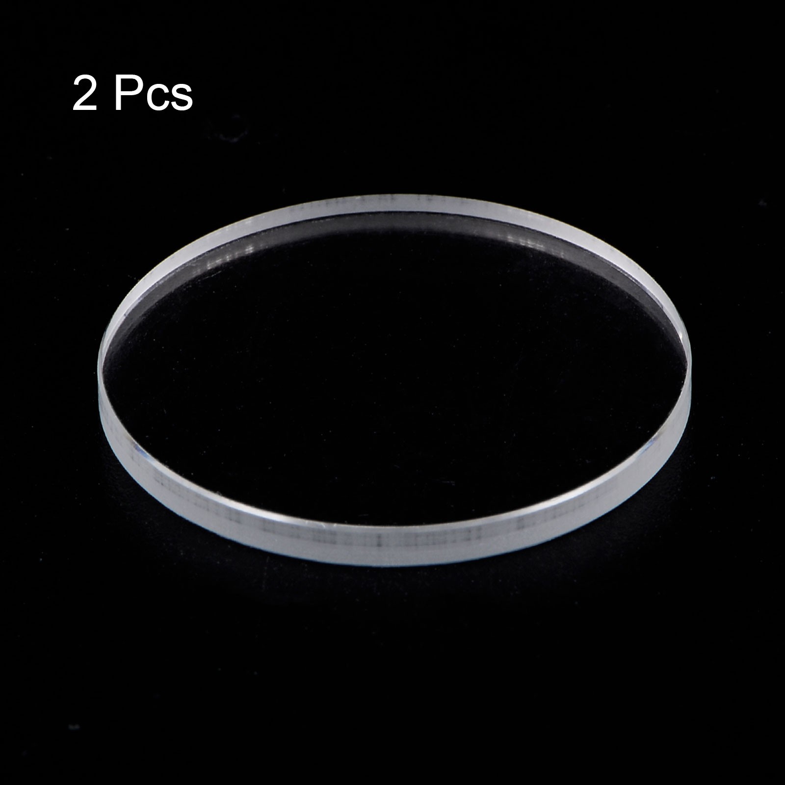 2pcs 39mmx3mm High Transmittance Watch Crystal Lens Glass Round Flat Mineral