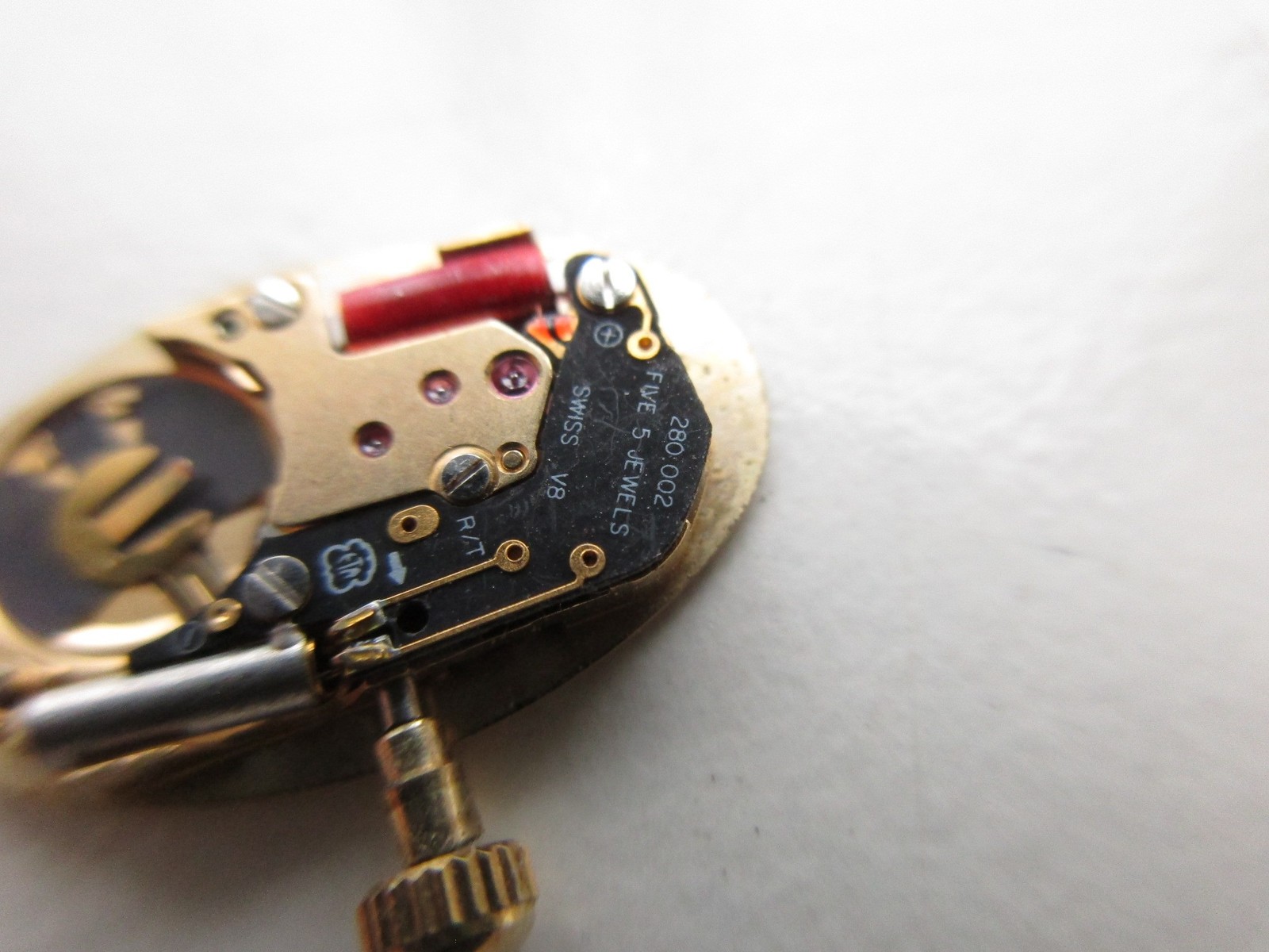 ETA cal. 280.002 Swiss quartz watch movement & dial – running