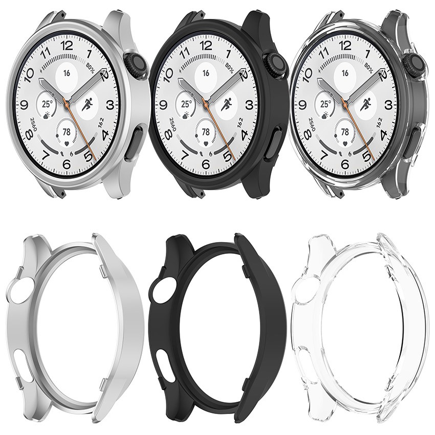 Half Cover Case PC Skeleton Bumper Shell Scratch Resistant for Xiaomi Watch S5