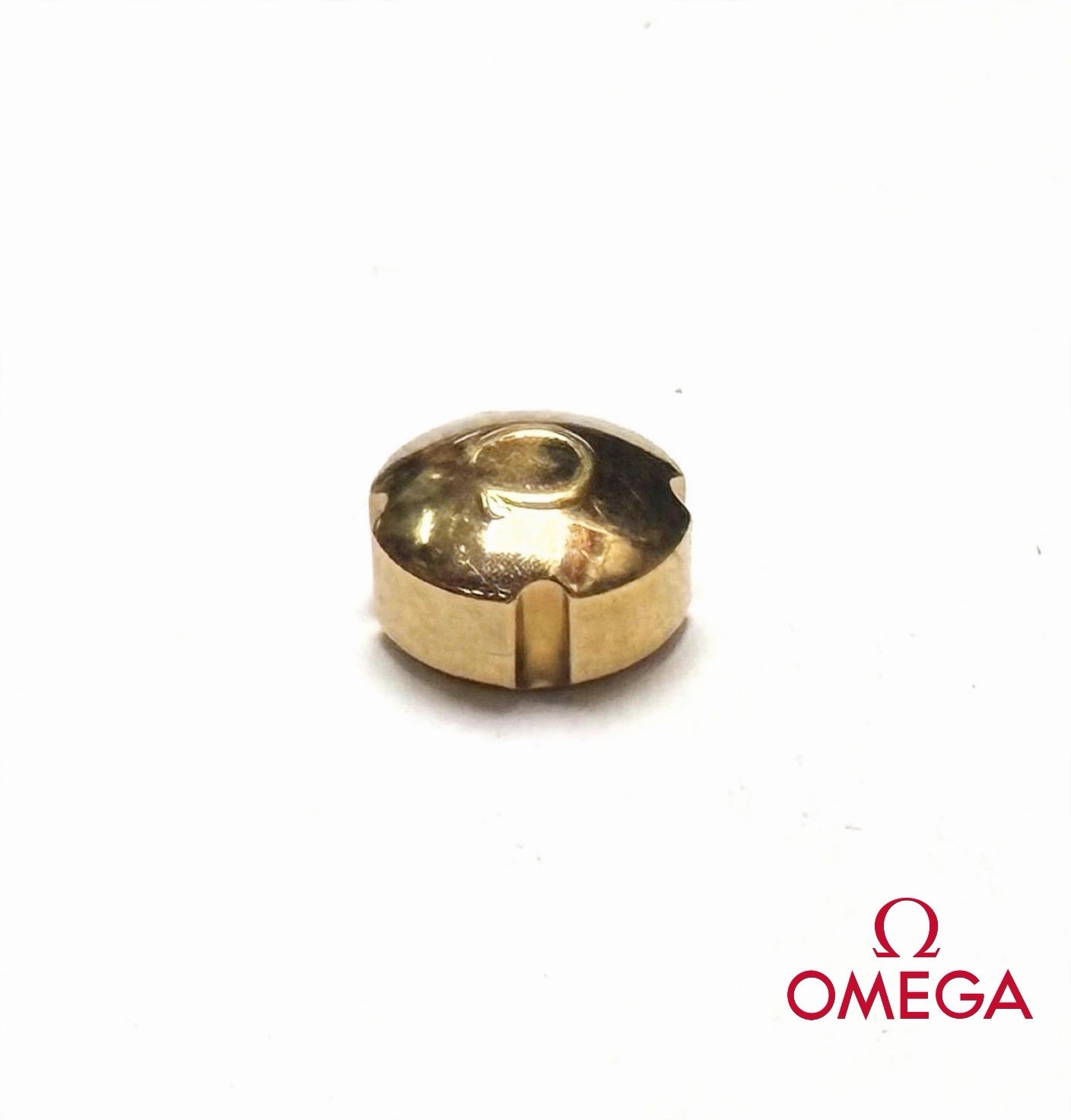 Omega 42023 gold crown – width 5.3MM X 3MM 0.90MM passage