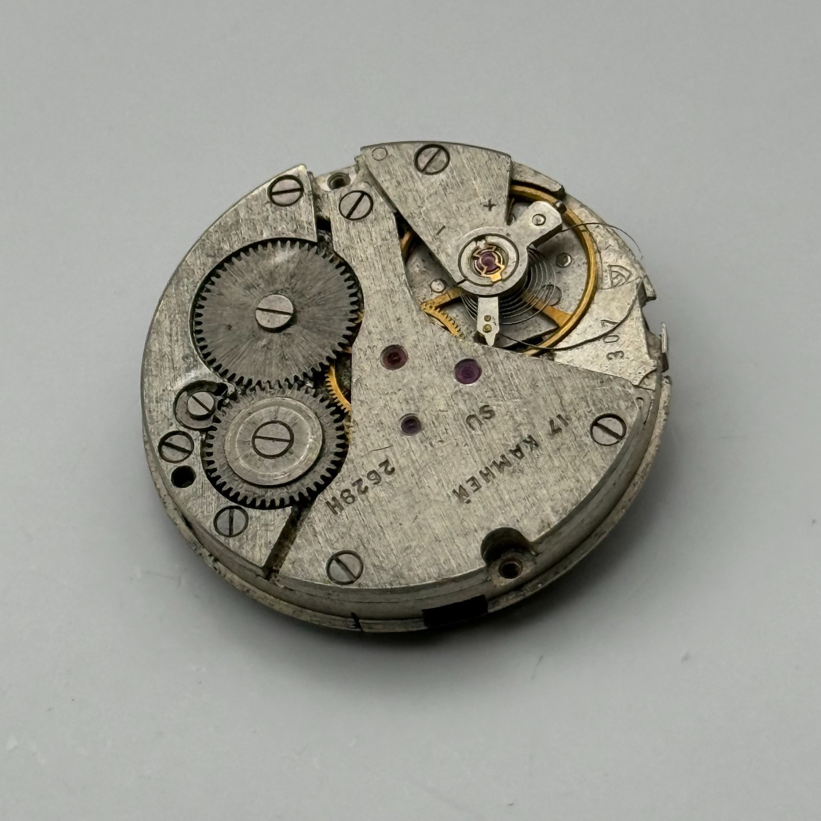 Raketa 2628.H Watch Movement Soviet 17 Jewels Manual Wind Parts Repair 26.6mm