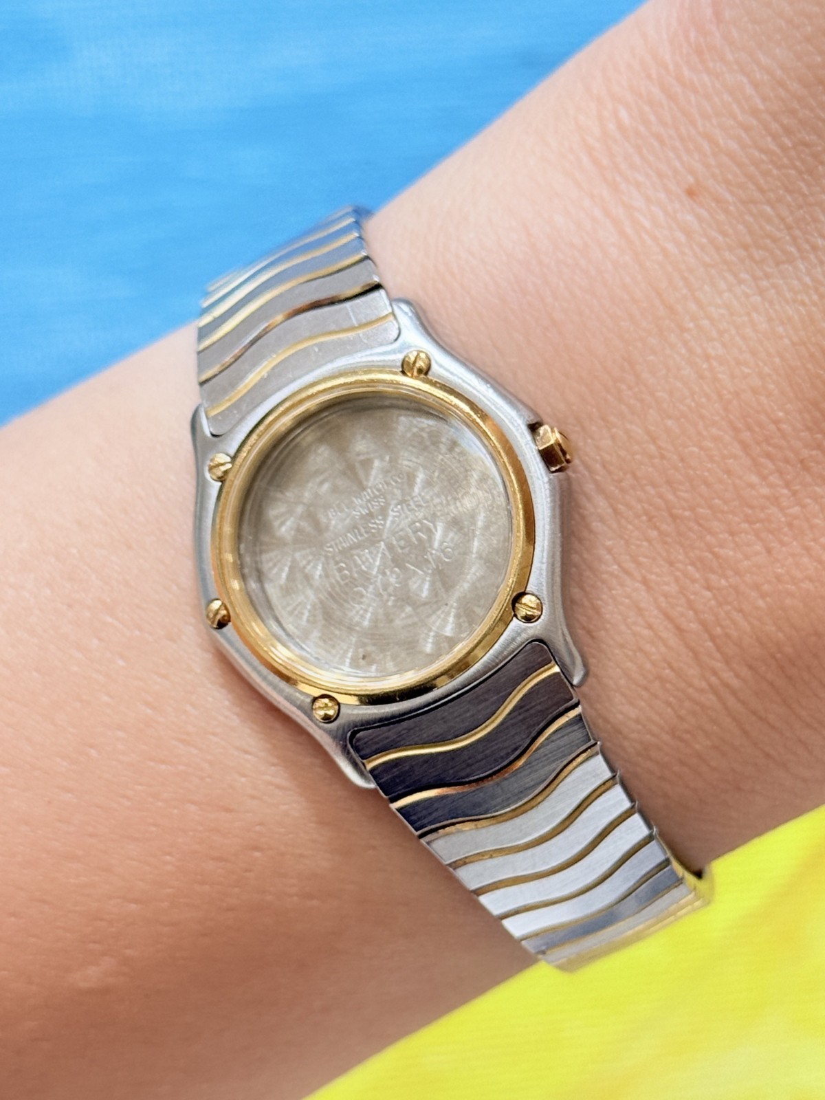 Ebel Sport Classic Watch 18190 Case & Bracelet Parts Gold & Steel Swiss 26mm