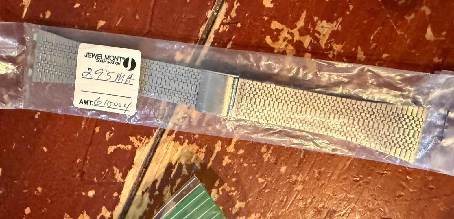 NEW VTG 1970’s Men’s Watch Band Seiko Lorus Silver SS Tapered 21.5mm 295MA clasp