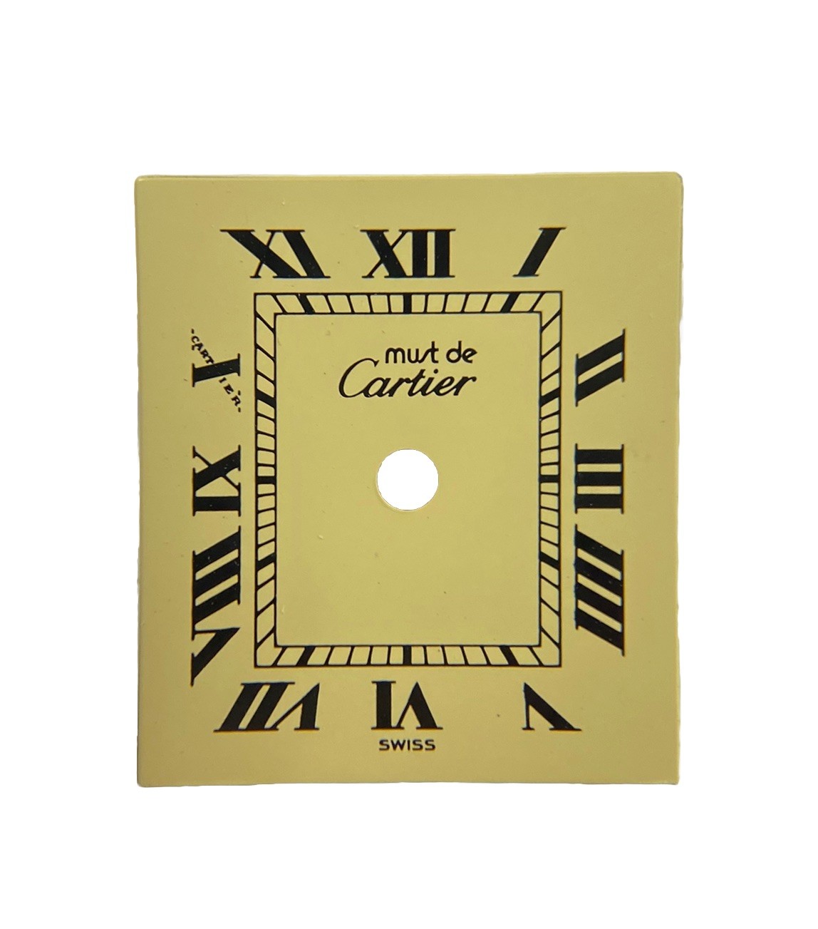 Original Cartier Must de Cartier Tank Vermeil Champagne Roman Numeral Dial