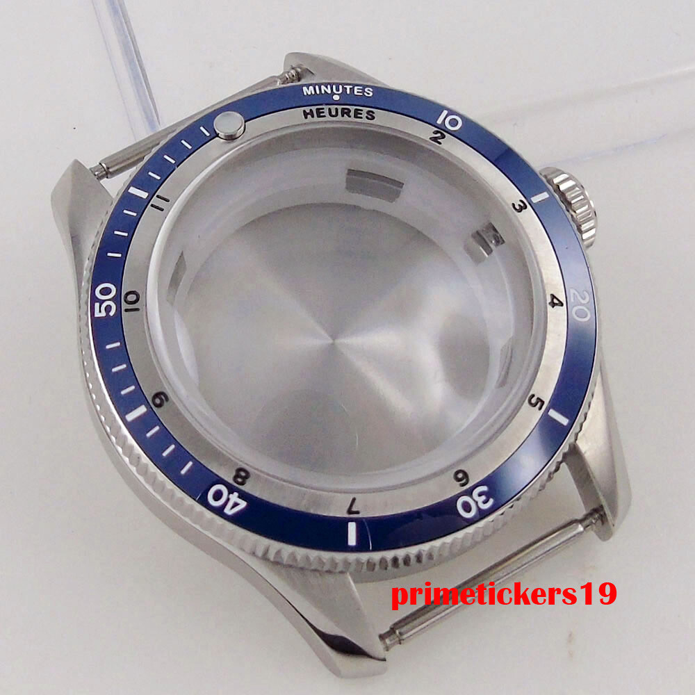 120 Clicks Double Domed Sapphire 20bar 40mm Watch Case Bracelet Fit NH35 PT5000