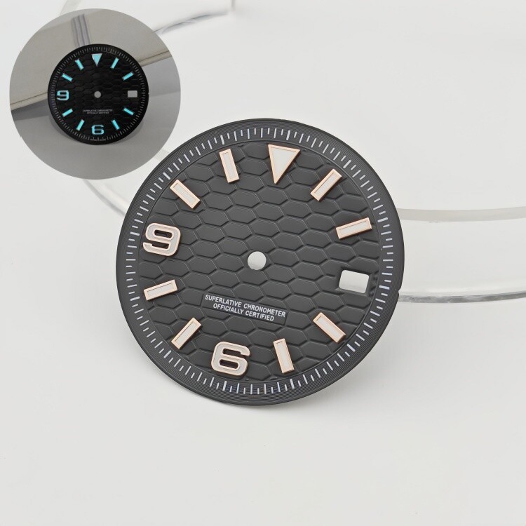 28.5mm 31mm Watch Dial blue Luminous fits NH35/NH36 movement Watch Parts
