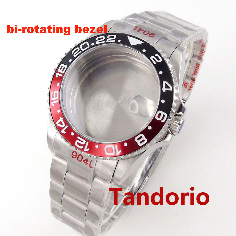 200M Diver Sapphire Glass 40mm Watch Case Bidirectionally Bezel Fit NH35A PT5000