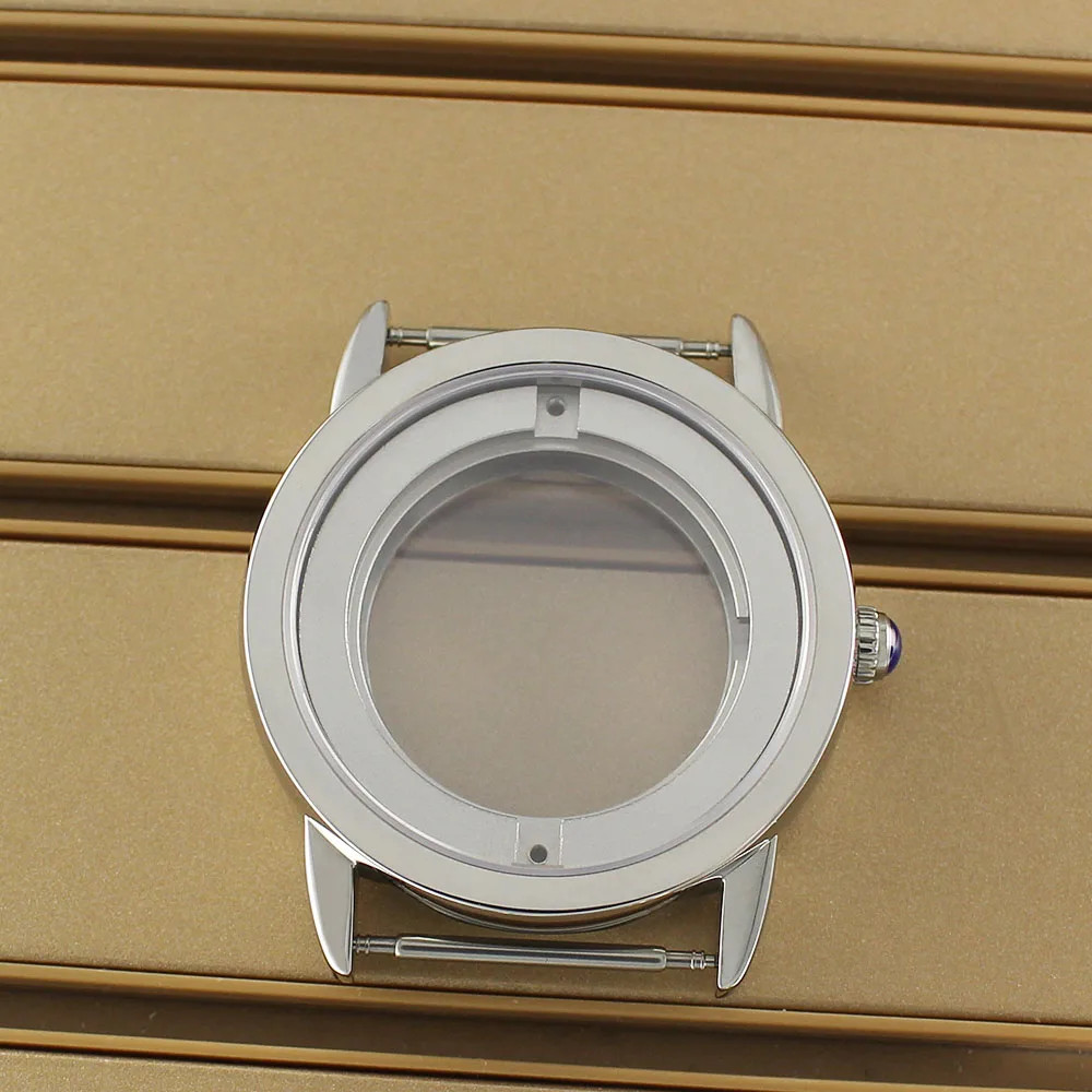 42mm 316L Stainless Steel Polished Watch Case For Eta 2824 PT5000 Movement 10ATM