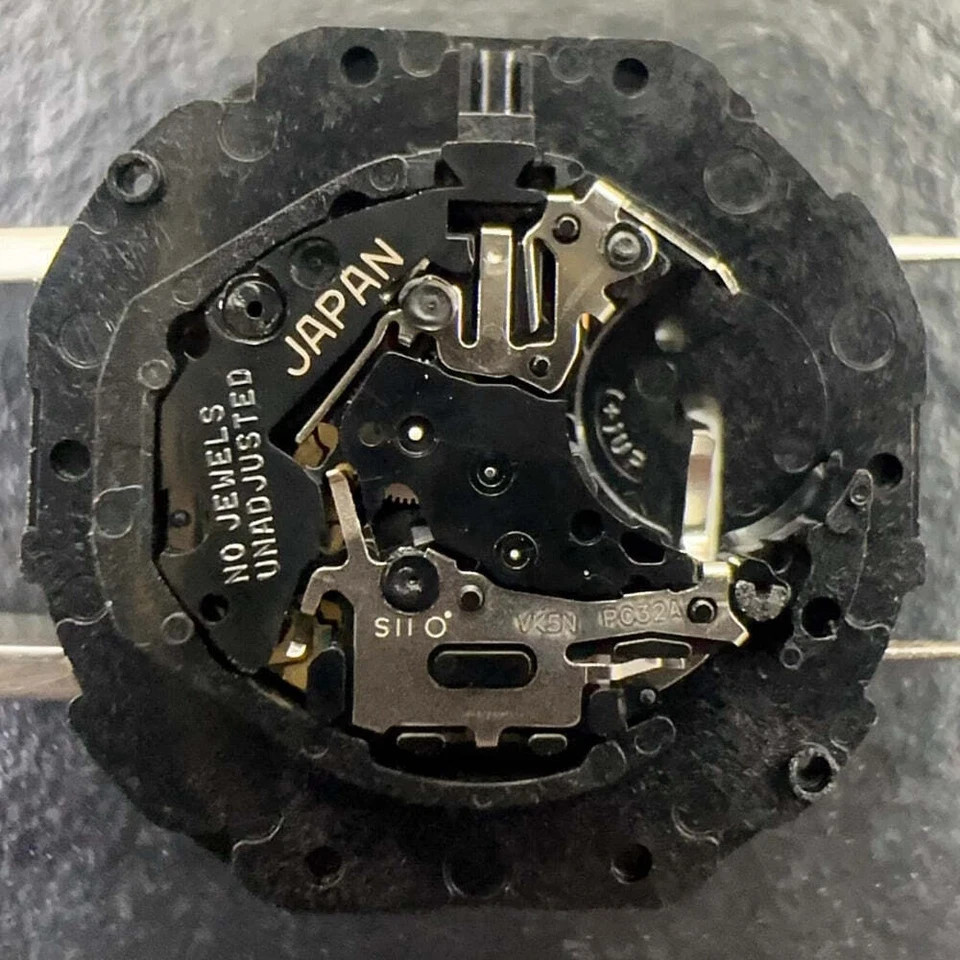 Japan Made PC32A Quartz Movement 3 Hands Black Disk H2 HCP2 Watch Part