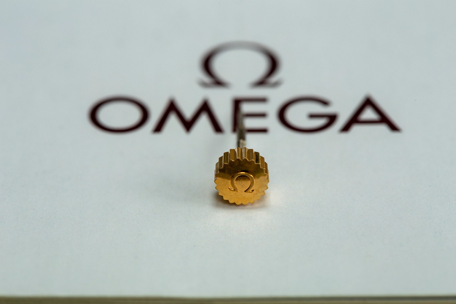 Original Omega Gold Plated Crown + Stem Cal. 861 – NOS