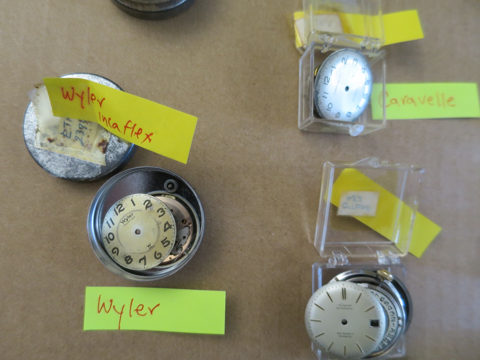 Lot 20 Bulova, Hamilton, Gruen, Rading, Waltham, Halgreen SWISS Movements Parts
