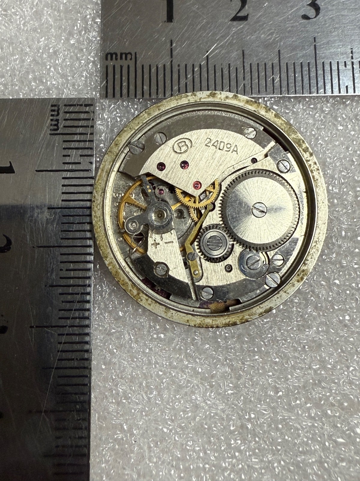 Watch movement USSR Vostok Cal.2409A plus Dial.For parts.